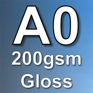 A0 gloss poster printing
