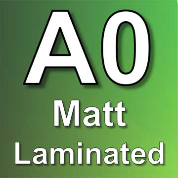 A0 matt laminated poster printing