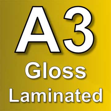 A3 gloss laminated poster printing