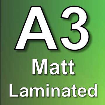 A3 matt laminated poster printing