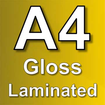 A4 gloss laminated poster printing